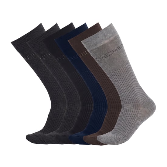 6 Paar Herren Executive Hohe nahtlose Socken S17678 - Image 1