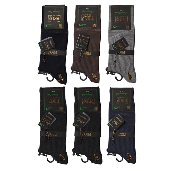 6 Paar Herren Executive Hohe nahtlose Socken S17678 - Image 6
