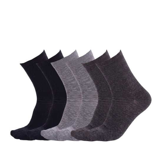 6 Paar Damen Baumwolle Mittelhohe Socken S25609 - Image 1
