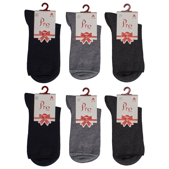 6 Paar Damen Baumwolle Mittelhohe Socken S25609 - Image 6