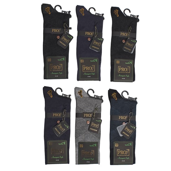 6 Paare Herren Executive Bambus Hohe Nahtlose Socken S17630 - Image 6