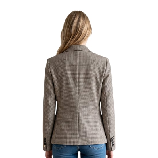 Damen-Tweed-Tailored Fit Blazer Woll-Blend-Formeljacke – Kyoto - Image 4