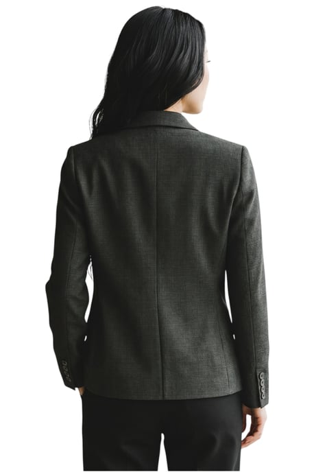 Damen-Makel-Woll-Mix-Herringbone Tweed maßgeschneiderter Blazer – Caridi - Image 4