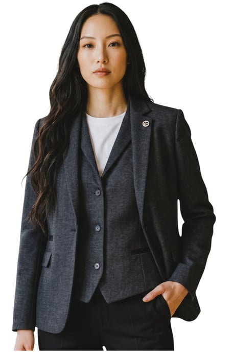 Damen-Zweiteiliger Woll-Blazer-Blazer-Blazer-Blazer für Frauen – WS-1 - Image 1