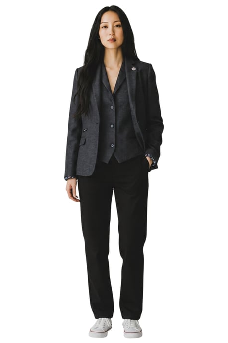 Damen-Zweiteiliger Woll-Blazer-Blazer-Blazer-Blazer für Frauen – WS-1 - Image 2