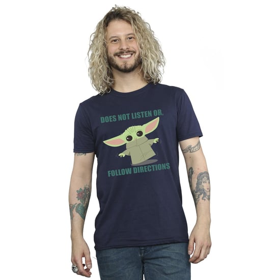 Star Wars - "The Mandalorian Does Not Listen" T-Shirt für Herren (Marineblau) - Image 1