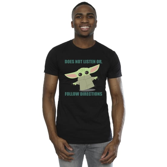 Star Wars - "The Mandalorian Does Not Listen" T-Shirt für Herren (Schwarz) - Image 1