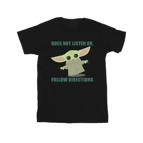 Star Wars - "The Mandalorian Does Not Listen" T-Shirt für Herren (Schwarz) - Image 2