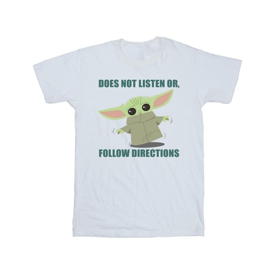 Star Wars - "The Mandalorian Does Not Listen" T-Shirt für Herren (Weiß) - Image 2