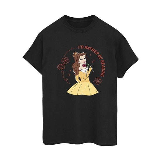 Disney - "Beauty And The Beast I'd Rather Be Reading" T-Shirt für Damen (Schwarz) - Image 2