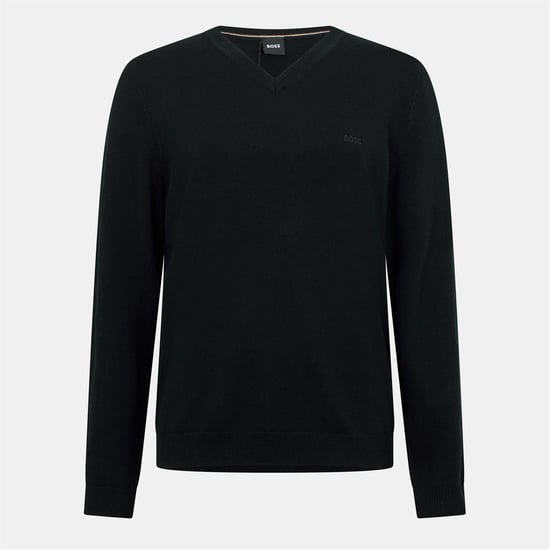Boss - "Batisse" Pullover Top V-Ausschnitt für Herren (Schwarz) - Image 1