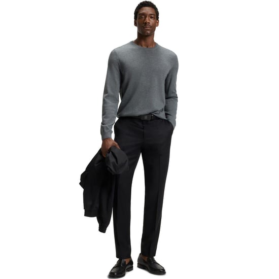 Hugo Boss - "Leno-P" Pullover für Herren (Mittelgrau) - Image 1
