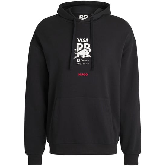 Hugo - "Vcarb" Kapuzenpullover für Herren, Rückseitiger Aufdruck (Schwarz) - Image 1