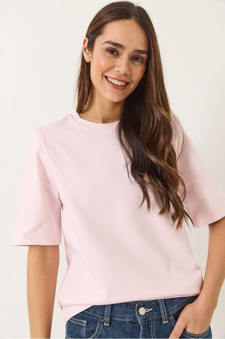 Gepolstertes Rundhals-T-Shirt - Image 5