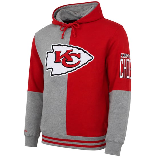 Mitchell & Ness NFL Kansas City Chiefs Farbgegliederter Herren Hoodie Grau/Rot - Image 2
