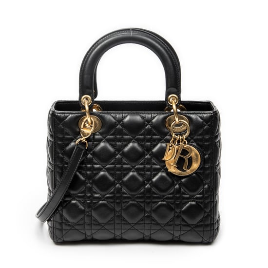 Medium Lady Dior Zip Schultertasche - Image 1