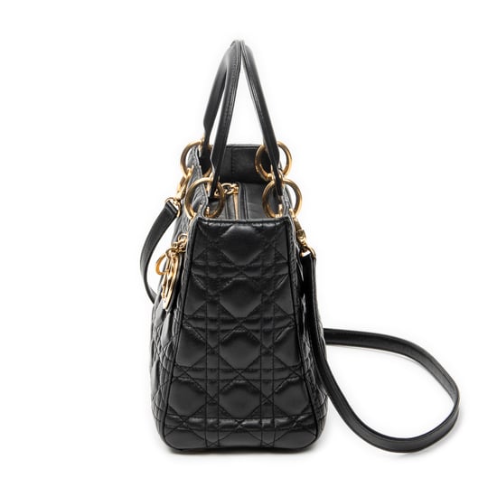 Medium Lady Dior Zip Schultertasche - Image 3