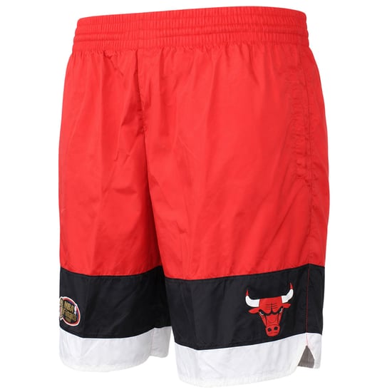 Mitchell & Ness NBA Chicago Bulls Gestreifte Herren Rote Shorts - Image 3