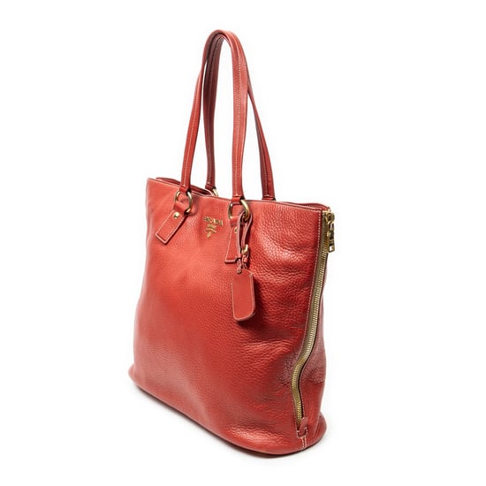 Large Side Zip Tote Schultertasche - Image 2