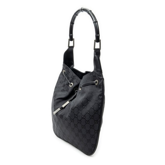 Bamboo Drawstring Tote Schultertasche - Image 2
