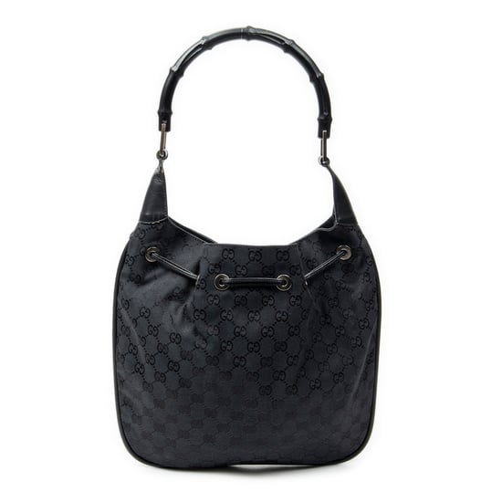 Bamboo Drawstring Tote Schultertasche - Image 5