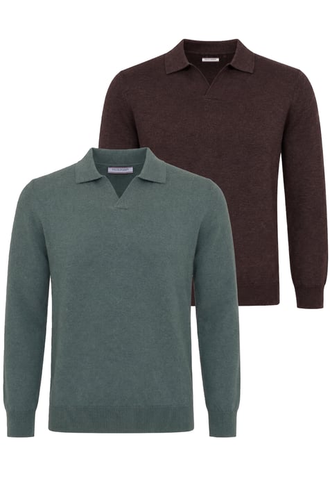 Pullover 2Er-Pack Pullover Mit Polokragen - Image 1