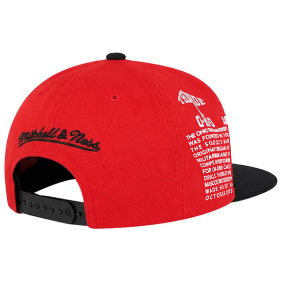 Mitchell & Ness NCAA Ohio State Buckeyes Team Rot Kappe - Image 2