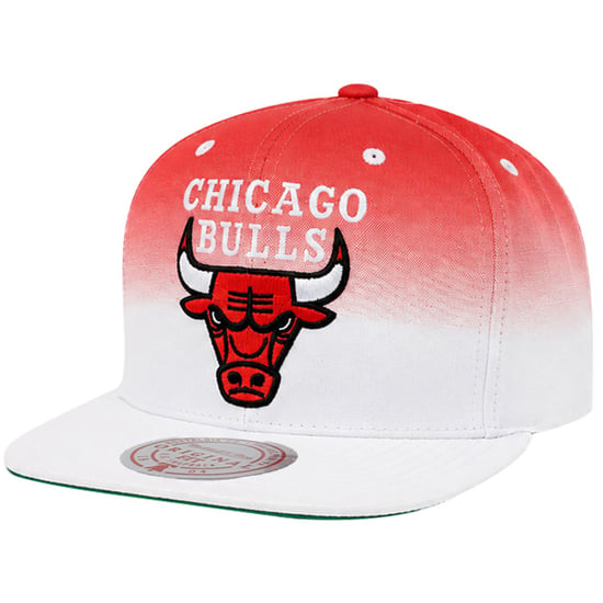 Mitchell & Ness NBA Chicago Bulls Farbverlauf Weiß/Rot Cap - Image 1