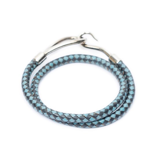 Braided Jumbo Hook Double Tour Bracelet Armband - Image 2