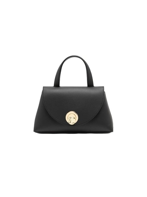 Coccinelle Top Handle Tasche Schwarz/Kognak - Image 1