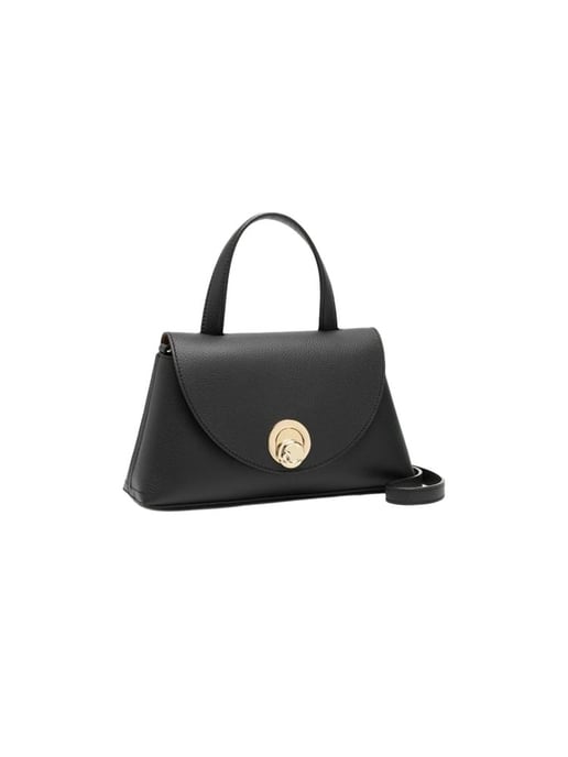 Coccinelle Top Handle Tasche Schwarz/Kognak - Image 2