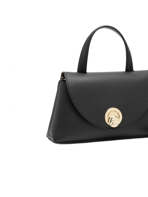 Coccinelle Top Handle Tasche Schwarz/Kognak - Image 4
