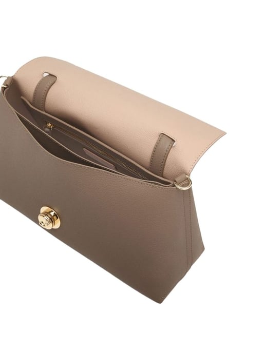 Coccinelle Top Handle Tasche Warm Taupe/Rosette - Image 3