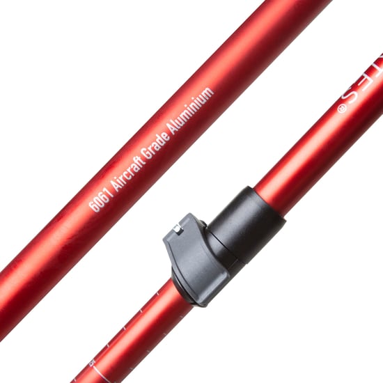 Einzelne verstellbare Aluminium-Wanderstock mit Hebelsicherung 145 cm - Image 3