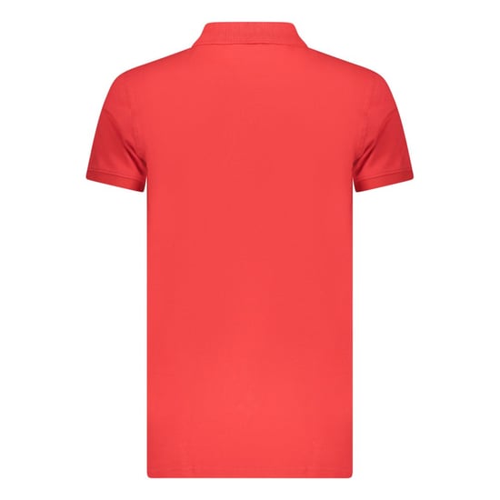 Rotes Poloshirt Mit Eisberg-dreieck-logo - Image 2
