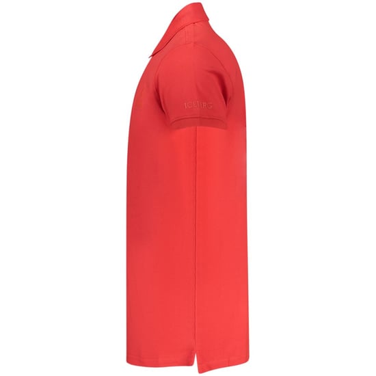 Rotes Poloshirt Mit Eisberg-dreieck-logo - Image 3