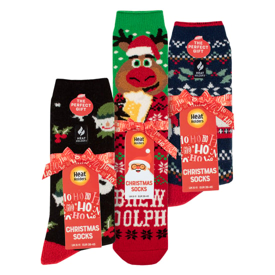 3 Paar Herren Weihnachts-Socken mit Thermal-Eigenschaften - Image 2