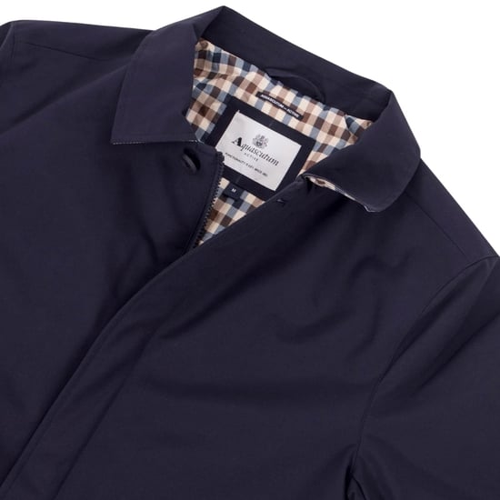 Aquascutum Active Shell Active Mid Trench Navy Blue Jacke - Image 3