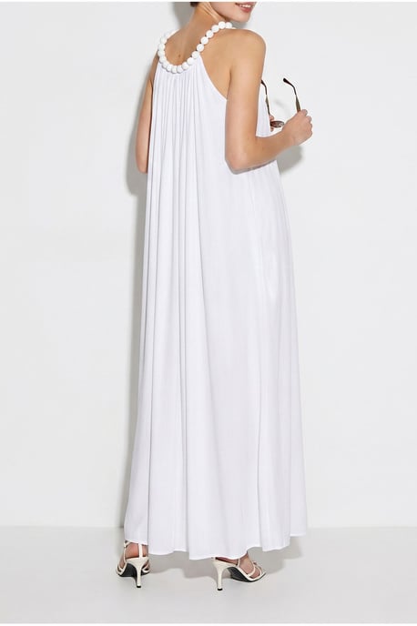 Damen Halter Maxi Kleid mit Tasche - Image 6