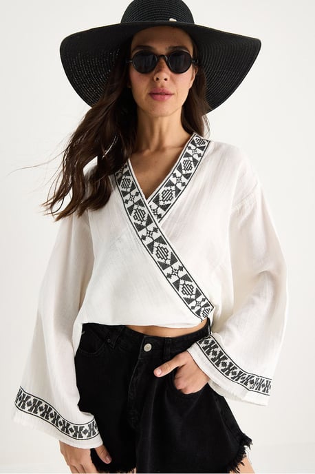 Baumwollbluse - Image 1