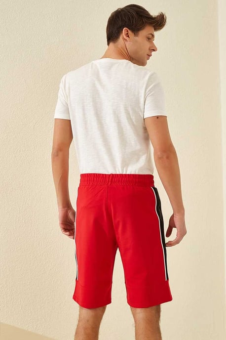 Herren gestreifte Jersey-Shorts - Image 3