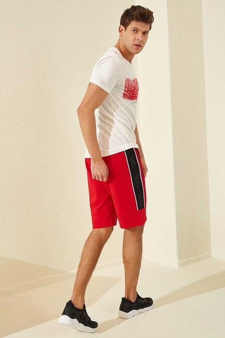Herren gestreifte Jersey-Shorts - Image 6