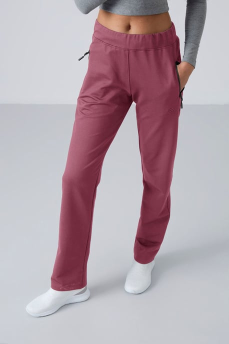 Damen gerade geschnittene Fleece-Sweatpants - Image 3