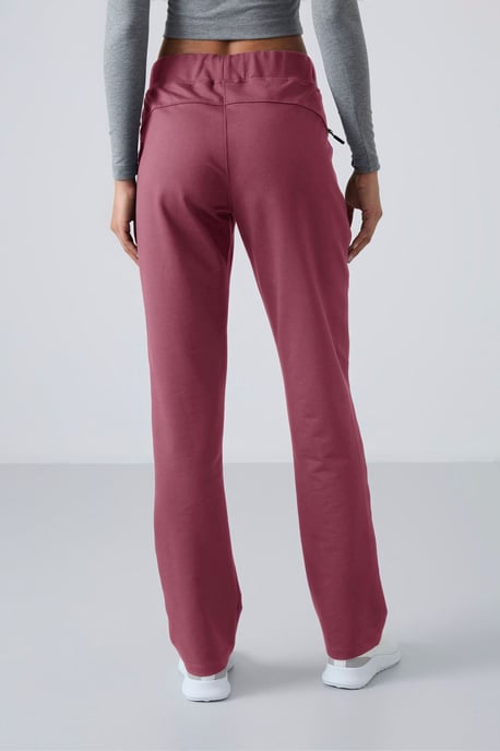 Damen gerade geschnittene Fleece-Sweatpants - Image 5