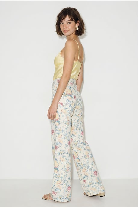 Hochtaillierte Paisley-Print Jeans mit geradem Bein - Image 5