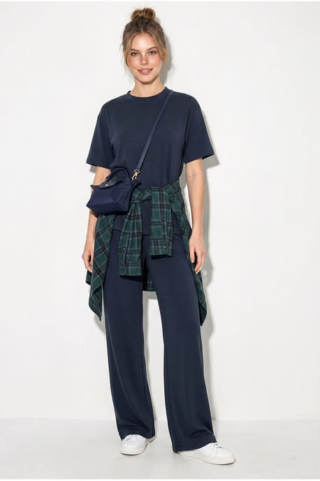 T-Shirt mit Rundhalsausschnitt und Hose im Zwei-Teile-Set - Image 1