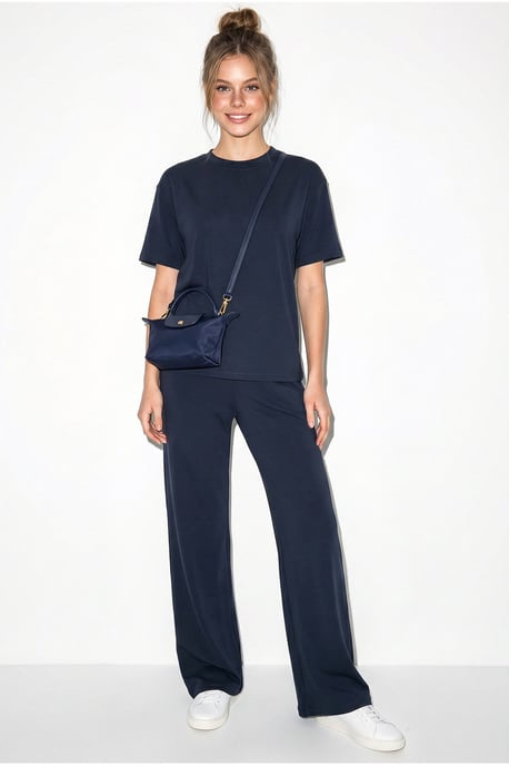 T-Shirt mit Rundhalsausschnitt und Hose im Zwei-Teile-Set - Image 2