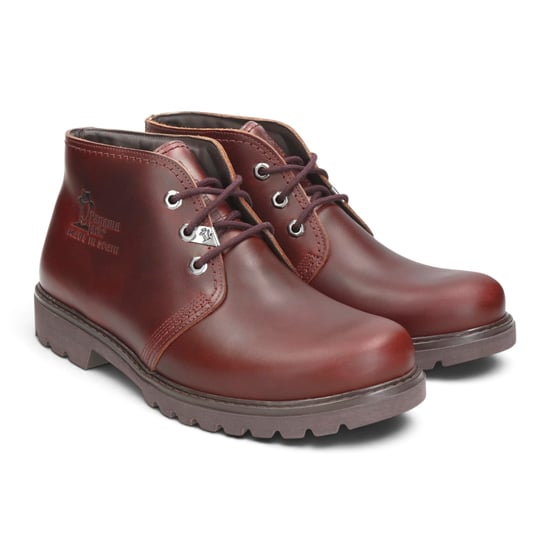 Panama Jack Wasserdichte Schnürstiefeletten aus bordeauxrotem Leder für Herren - Bota C77 - Image 3