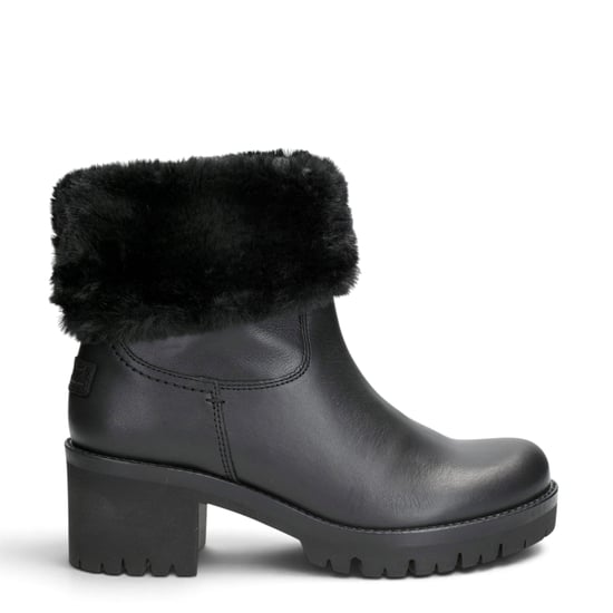 Panama Jack Wasserdichte warme Stiefel mit Absatz aus schwarzem Leder für Damen - Piola B48 - Image 3