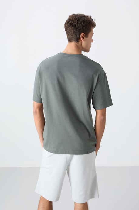 Übergroßes Baumwoll-Polyester Logo T-Shirt - Image 5